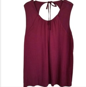 BANANA REPUBLIC MIXED MEDIA PINOT NOIR TOP